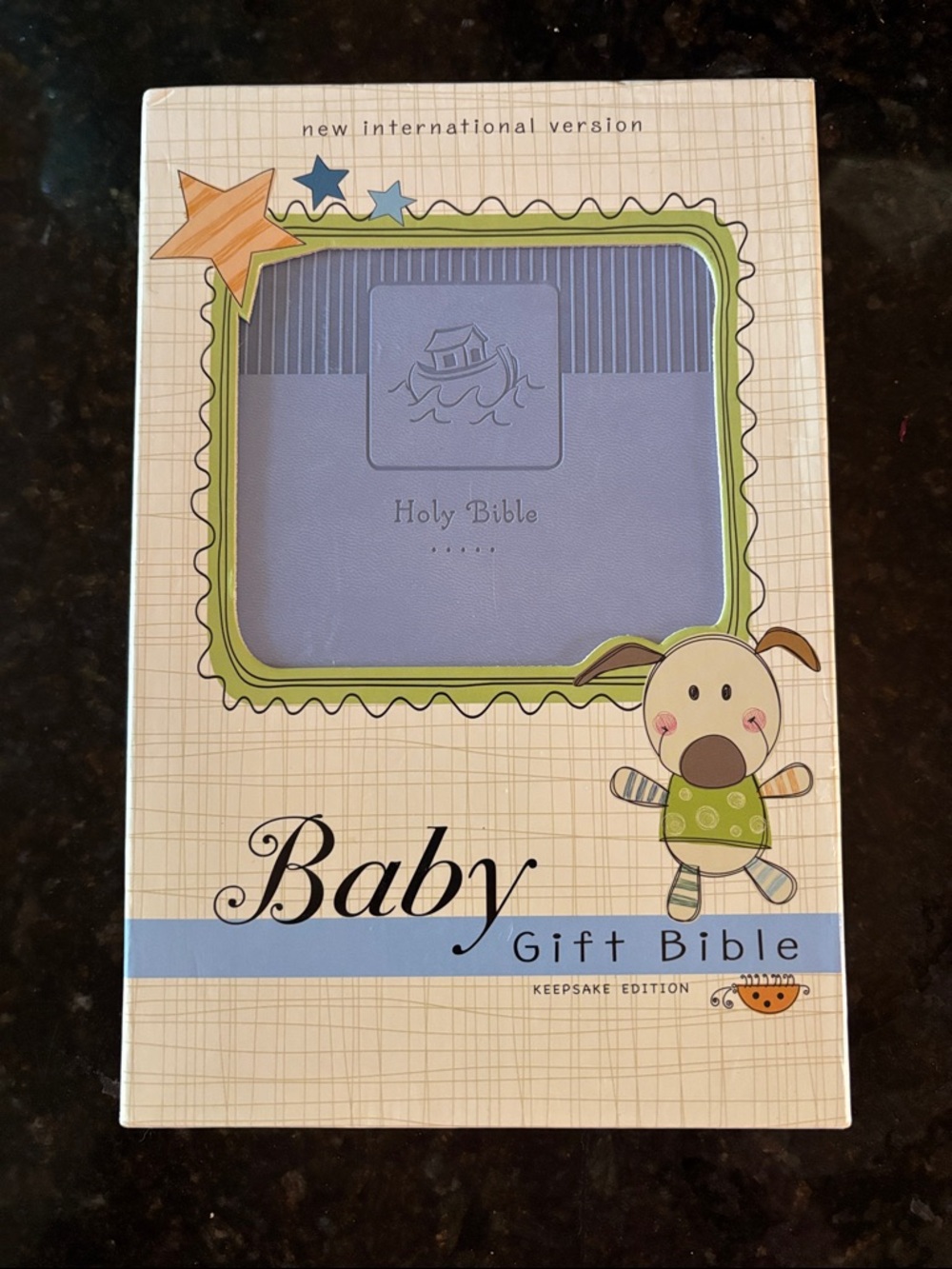 Blue Baby Gift Bible